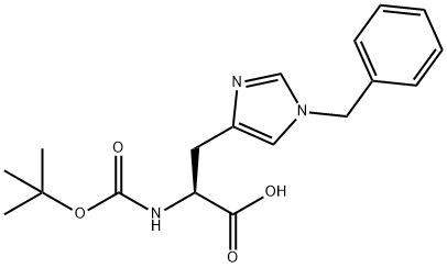 Nα-[(1,1-ジメチルエトキシ)カルボニル]-1-ベンジル-L-ヒスチジン 化学構造式