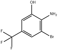 2-aMino-3-broMo-5-(trifluoroMethyl)phenol 结构式