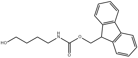 9-芴甲基 N-(4-羟基丁基)氨基甲酸酯, 209115-32-2, 结构式