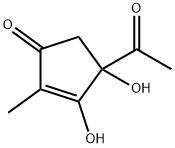 2-Cyclopenten-1-one, 4-acetyl-3,4-dihydroxy-2-methyl- (9CI) 结构式