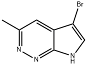 5-溴-3-甲基-7H-吡咯并[2,3-C]哒嗪, 2091250-58-5, 结构式