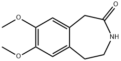 7,8-Dimethoxy-1,3,4,5-tetrahydrobenzo[d]azepin-2-one Struktur