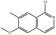 1-CHLORO-6-METHOXY-7-METHYLISOQUINOLINE 结构式