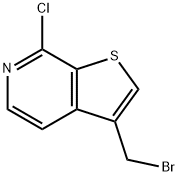 3-(BROMOMETHYL)-7-CHLOROTHIENO[2,3-C]PYRIDINE 结构式