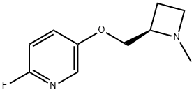 Pyridine, 2-fluoro-5-[[(2R)-1-methyl-2-azetidinyl]methoxy]- (9CI) 结构式