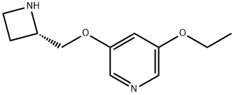 Pyridine, 3-[(2S)-2-azetidinylmethoxy]-5-ethoxy- (9CI) 化学構造式