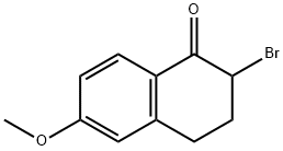 2-溴-6-甲氧基-3,4-二氢萘-1(2H)-酮,20933-24-8,结构式