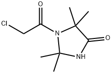 4-Imidazolidinone, 1-(chloroacetyl)-2,2,5,5-tetramethyl- (9CI) 化学構造式