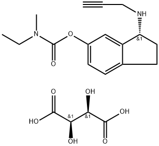 Ladostigil tartrate|乙基甲基-氨基甲酸 (3R)-2,3-二氢-3-(2-丙炔氨基)-1H-茚-5-基酯酒石酸盐