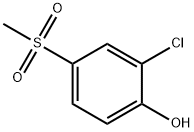 2-CHLORO-4-(METHYLSULFONYL)PHENOL 化学構造式