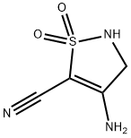 5-Isothiazolecarbonitrile,  4-amino-2,3-dihydro-,  1,1-dioxide,209518-15-0,结构式