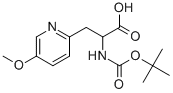 3-(5-甲氧基吡啶-2-基)-N-BOC-DL-丙氨酸 结构式