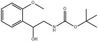 [2-HYDROXY-2-(2-METHOXYPHENYL)ETHYL]-CARBAMIC ACID 1,1-DIMETHYLETHYL ESTER Struktur