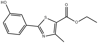 ethyl 2-(3-hydroxyphenyl)-4-methylthiazole-5-Carboxylate Struktur