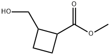 2-(羟甲基)环丁烷-1-羧酸甲酯 结构式