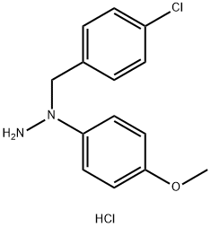 N-(4-CHLOROBENZYL)-N-(4-METHOXYPHENYL)HYDRAZINE HYDROCHLORIDE Structure