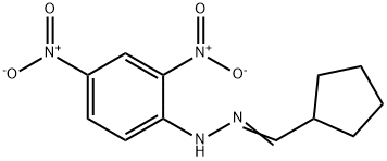 Cyclopentanecarbaldehyde 2,4-dinitrophenylhydrazone Struktur