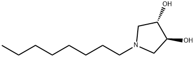 3,4-Pyrrolidinediol, 1-octyl-, (3S,4S)- (9CI) 结构式