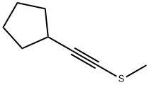 Cyclopentane, [(methylthio)ethynyl]- (9CI) 结构式