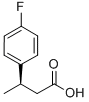 (R)-3-(4-FLUOROPHENYL)BUTANOIC ACID 结构式