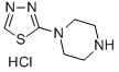 PIPERAZINE, 1-(1,3,4-THIADIAZOL-2-YL)-, MONOHYDROCHLORIDE 结构式