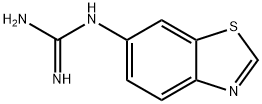 Guanidine, 6-benzothiazolyl- (9CI) 化学構造式