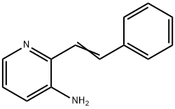 3-Pyridinamine, 2-(2-phenylethenyl)- Struktur