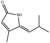2H-Pyrrol-2-one, 1,5-dihydro-4-methyl-5-(2-methylpropylidene)-, (5Z)- (9CI) 结构式