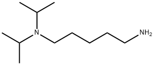5-(ジイソプロピルアミノ)アミルアミン 化学構造式