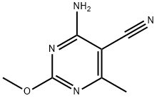4-氨基-2-甲氧基-6-甲基嘧啶-5-甲腈,209849-42-3,结构式