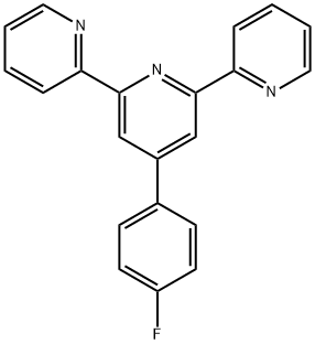 4′-(4-フルオロフェニル)-2,2′:6′,2′′-テルピリジン 化学構造式