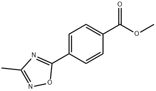 Methyl 4-(3-methyl-1,2,4-oxadiazol-5-yl)benzoate 结构式