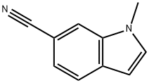 1-メチル-1H-インドール-6-カルボニトリル 化学構造式