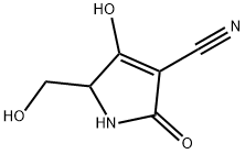 1H-Pyrrole-3-carbonitrile, 2,5-dihydro-4-hydroxy-5-(hydroxymethyl)-2-oxo- (9CI) Structure