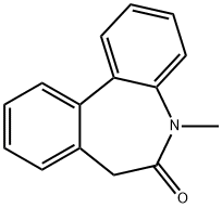 5,7-ジヒドロ-5-メチル-6H-ジベンズ[B,D]アゼピン-6-オン 化学構造式
