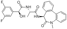 (AS)-N-[(1S)-2-[[(7S)-6,7-二氢-5-甲基-6-氧代-5H-二苯并[B,D]氮杂卓-7-基]氨基]-1-甲基-2-氧代乙基]-3,5-二氟-ALPHA-羟基苯乙酰胺,209984-57-6,结构式