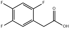 2,4,5-トリフルオロフェニル酢酸 化学構造式
