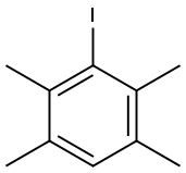 3-碘-1,2,4,5-四甲基苯 结构式