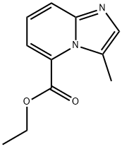 IMidazo[1,2-a]pyridine-5-carboxylic acid, 3-Methyl-, ethyl ester 化学構造式