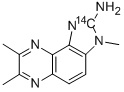 3,7,8-三甲基-3H-咪唑并[4,5-F]喹喔啉-2-胺-2-14C 结构式