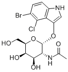 5-Bromo-4-chloro-3-indolyl-2-acetamido-2-deoxy-alpha-D-galactopyranoside Structure