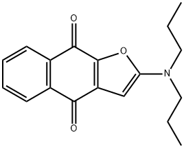 Naphtho[2,3-b]furan-4,9-dione,  2-(dipropylamino)- Structure