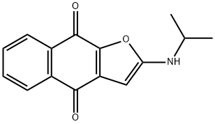 Naphtho[2,3-b]furan-4,9-dione,  2-[(1-methylethyl)amino]-,210117-66-1,结构式