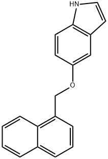 5-(1-naphthylmethyloxy)indole Struktur
