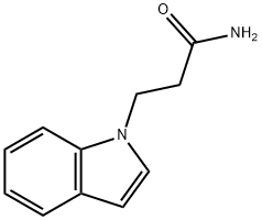1H-インドール-1-プロパンアミド 化学構造式