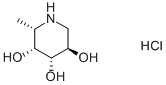 デオキシフコノジリマイシン塩酸塩 化学構造式