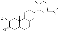 2-BROMO-17-(1,5-DIMETHYLHEXYL)-5,10,13-TRIMETHYLPERHYDROCYCLOPENTA[A]PHENANTHREN-3-ONE 结构式