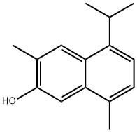 5-异丙基-3,8-二甲基-2-萘酚, 2102-75-2, 结构式