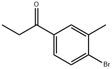1-(4-Bromo-3-methylphenyl)propan-1-one Struktur