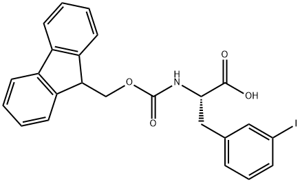 FMOC-L-3-碘苯基丙氨酸,210282-31-8,结构式